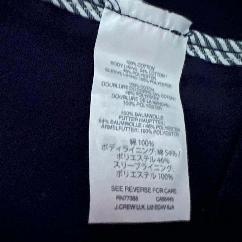 J. Crew Midnight Blue Outerwear - Picture 8 of 8